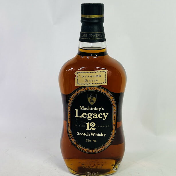 【未成年の飲酒は法律で禁じられています】マッキンレー レガシー 12年 760ml 43度 特級 旧ラベル スコッチウイスキー　ブレンド