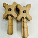 【未使用】木製凧糸巻 特製丸高 大10個 幅75ミリ長160ミリ