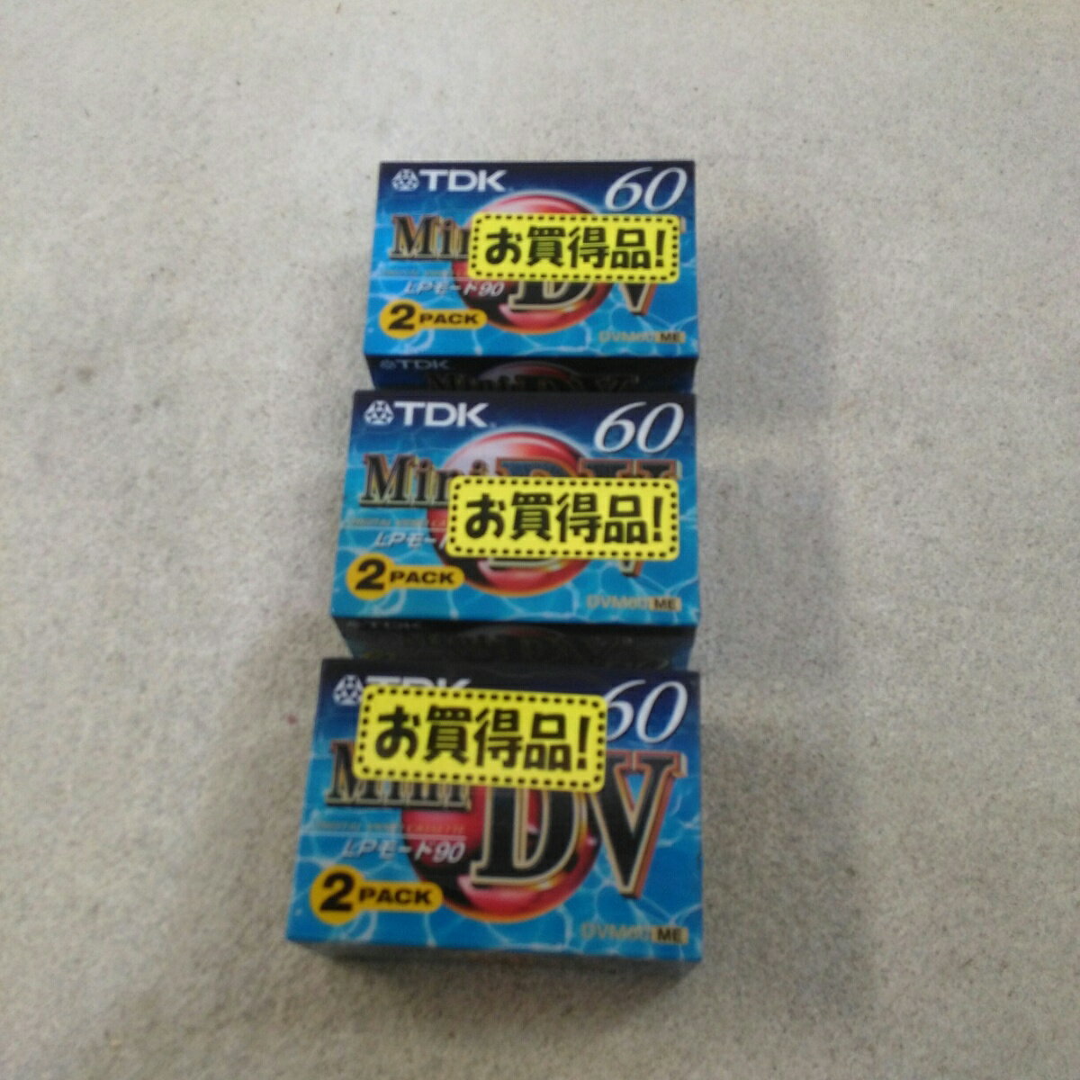 ��̤�����ʡ�TDK �ߥ�DV�����å� 60ʬ2�ܥѥå� DVM60TMENX2��3�ĥ��å�