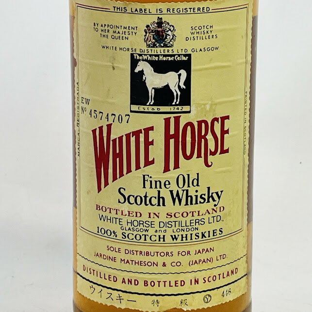 【未成年の飲酒は法律で禁じられています】ホワイトホース 旧ラベル スクリューキャップ ウイスキー 760ml43度　Y446
