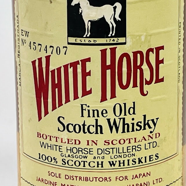 【未成年の飲酒は法律で禁じられています】ホワイトホース 旧ラベル スクリューキャップ ウイスキー 760ml43度　Y446