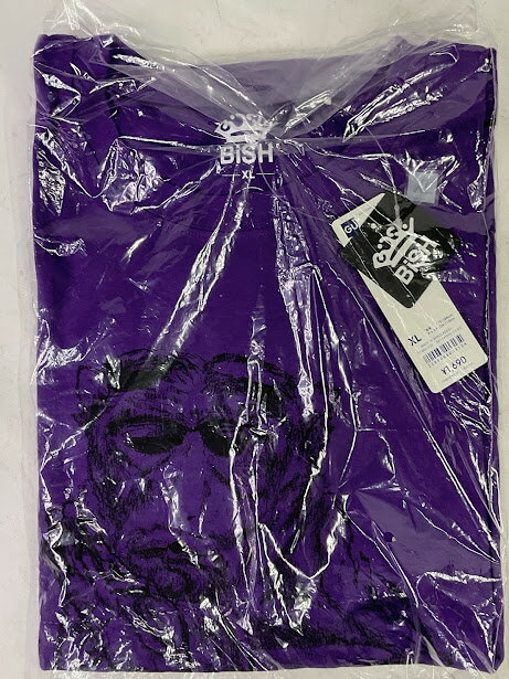 乐天商城 - 【新品】BiSH GU コラボTシャツ　リンリングラフィック紫　XLサイズ【送料無料】メール便※代引き不可【未使用だから安心です】