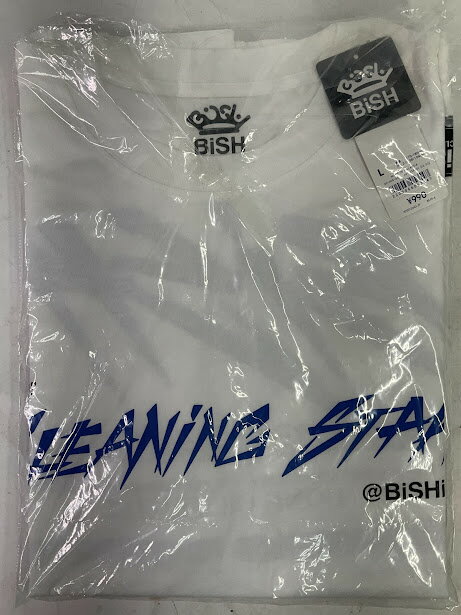 乐天商城 - 【新品】BiSH GU コラボTシャツ　クリーニングスタッフ白　Lサイズ【送料無料】メール便※代引き不可【未使用だから安心です】