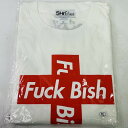 【中古】bish FuckBish白赤クロス Tシャツ XLサイズ【送料無料】メール便※代引き不可