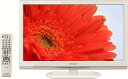【動作確認済】【中古】本体・リモコン(表フタ無し) シャープ 22V型 液晶テレビ AQUOS LC-22K90-W フルハイビジョン ホワイト系 2013年製
