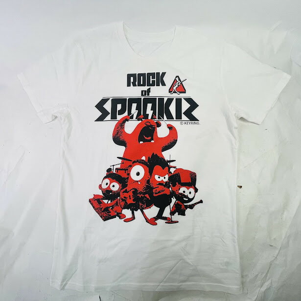 Rakuten - 【未使用】ROCK OF SPOOKY　白Tシャツ　Mサイズ　コットンスタッフ　1000枚限定シール付き【送料無料】メール便※代引き不可