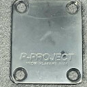 【送料無料】P-PROJECT ブラック ネックジョント プレート 稀少 1990年代 ビスはクロム4本付【メール便】代引きはできません