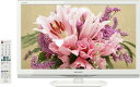 【中古】本体・リモコン(変色あり)のみ シャープ 24V型 液晶テレビ AQUOS LC-24K20-W ハイビジョン 2015年製