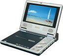 【動作確認済】【中古】箱無し AVOX 7型ポータブルDVDプレーヤー ワンセグチューナー内蔵 JPO7100E4 ブラック系