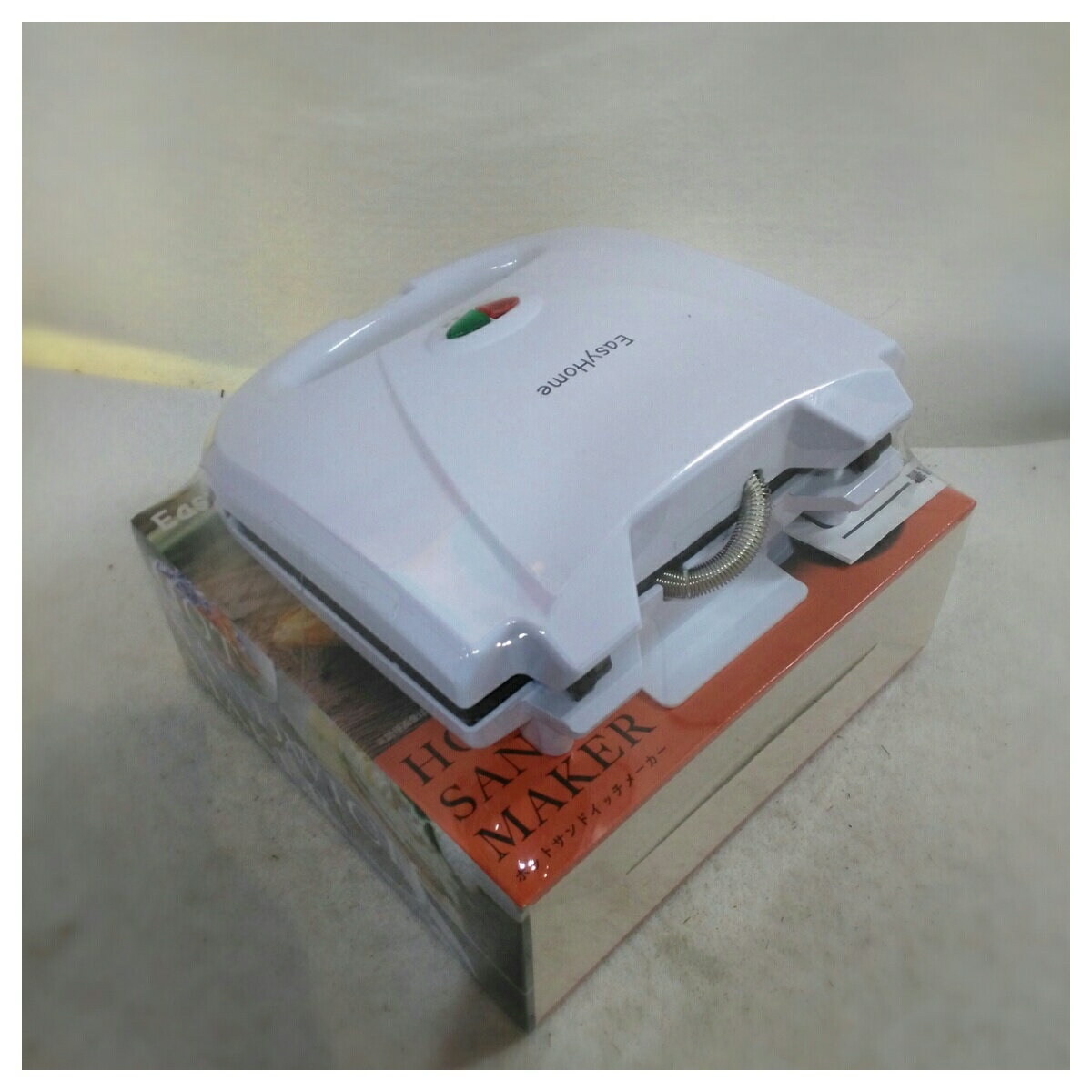 【未使用品】ヒロ・コーポレーションホットサンドメーカー ホワイト HS-02W