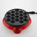 【動作確認済】【中古】ホームスワン 18穴 電気タコ焼器 SNT-60 レッド系