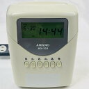 【中古】アマノ タイムレコーダー MX-100 ホワイト ※日焼けあり 2,013年製 稼働品 インク消耗あり