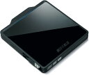 【中古】バッファロー USB2.0用 ポータブルDVDドライブ Wケーブル収納タイプ クリスタルブラック DVSM-PC58U2V-BKC