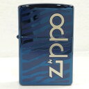 【未使用品】【送料無料】ZIPPO ゼブラ柄 ネイビー オイルライター※メール便でお送りします【代引き不可】