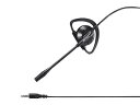 未使用品 バッファロー 片耳イヤフック式ヘッドセット 4極 BSHSECM105BK ブラック【送料無料】【メール便でお送りします】代引き不可