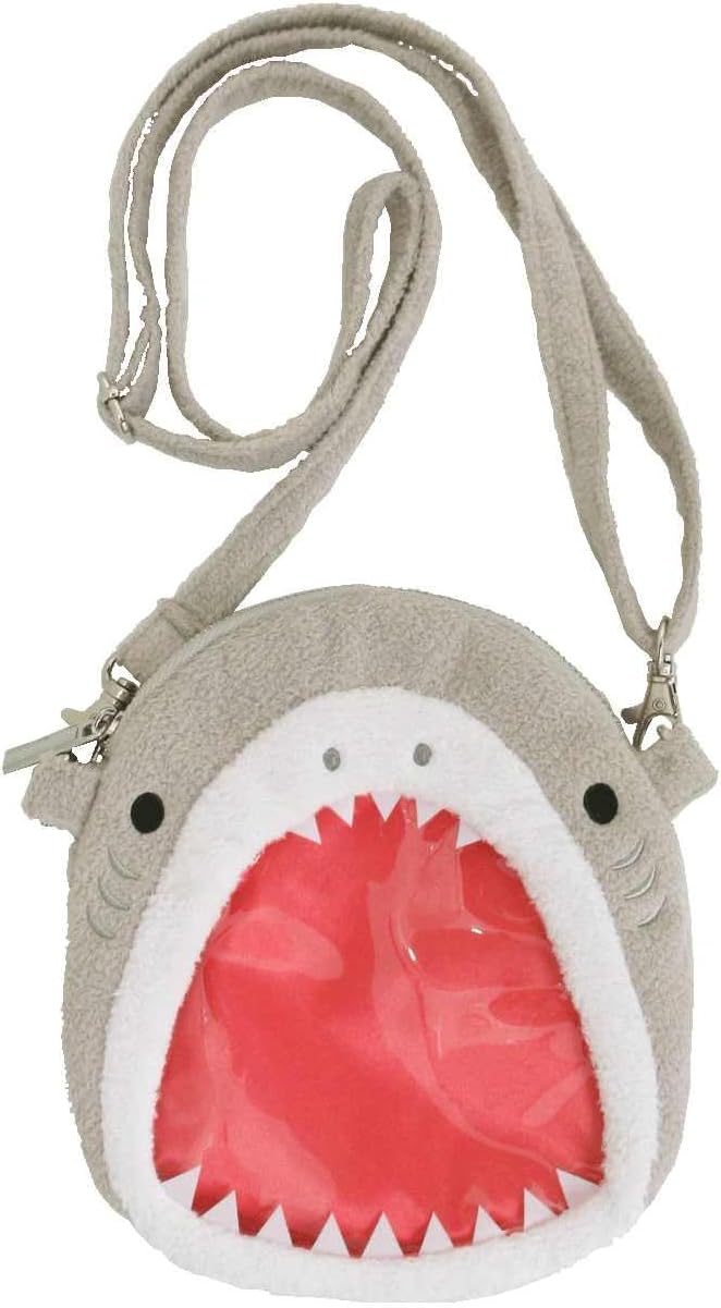 未使用品 ユニック 推し活ポシェット・サメグレー H17.5×W15.5×D1.5cm UN-0306GY【送料無料】【メール便でお送りします】代引き不可