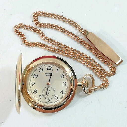 【中古】【送料無料】SEIKO 懐中時計 クォーツ ゴールド 7N07-0010★文字入り※メール便でお送りします【代引き不可】 【中古】【送料無料】SEIKO 懐中時計 クォーツ ゴールド 7N07-0010★文字入り※メール便でお送りします【代引き不可】