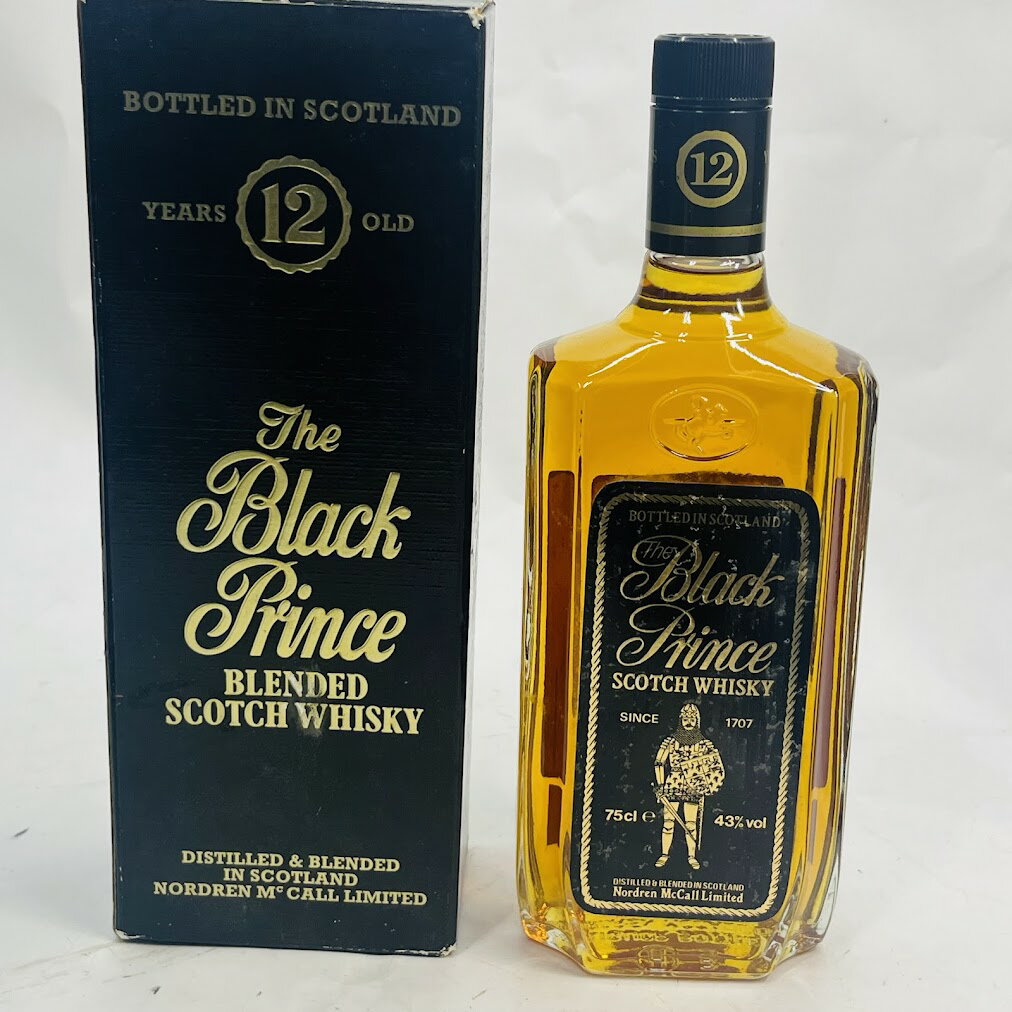 【未成年の飲酒は法律で禁じられています】ブラックプリンススコッチ12年750ml43度