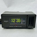 【中古】セイコーパタパタ目覚し時計グレーDP651