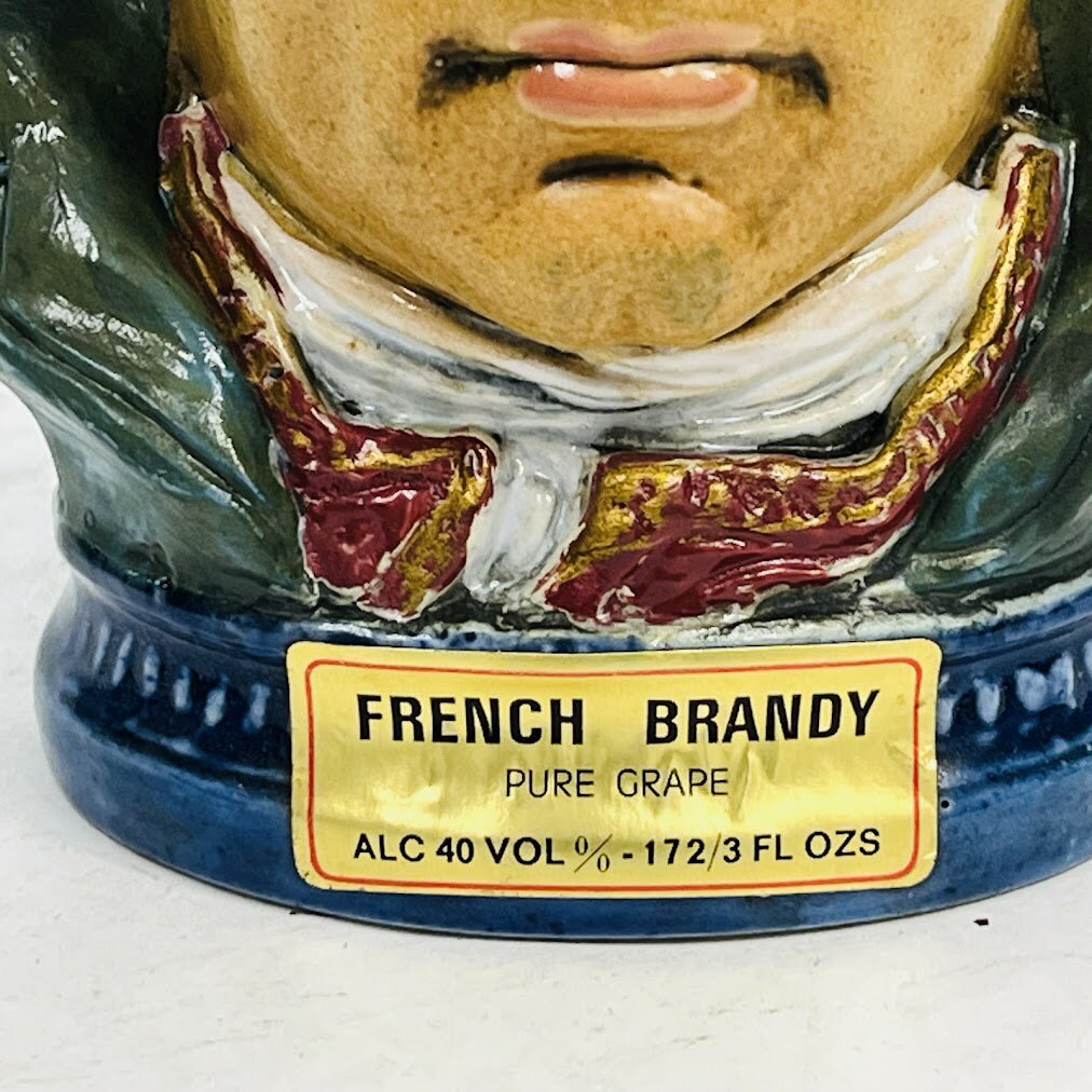 【未成年の飲酒は法律で禁じられています】ガルニエ ナポレオン フェイス陶器ボトル 520ml40度 ブランデー173/4FLOZ