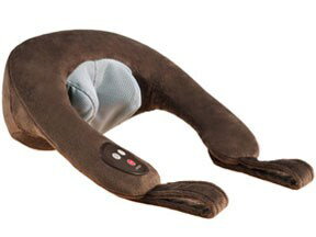 【中古】オムロン ネックマッサージャー ブラウン HM-141-BW