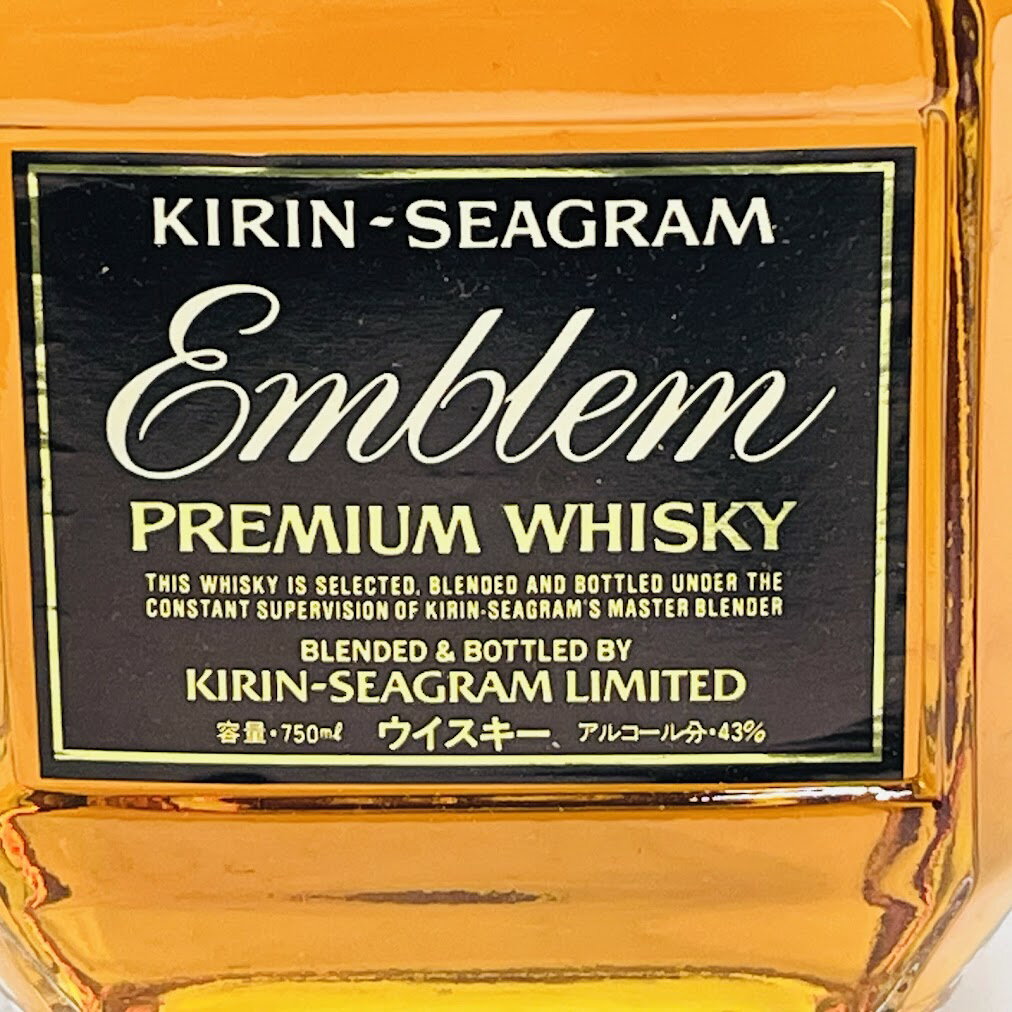 【未成年の飲酒は法律で禁じられています】キリン エンブレム 43度 750ml　ウイスキー