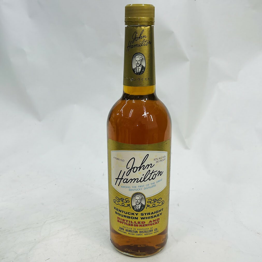 【未成年の飲酒は法律で禁じられています】ジョン・ハミルトン 4年 ストレートバーボンウイスキー アメリカ合衆国 700ml ケンタッキー 40度