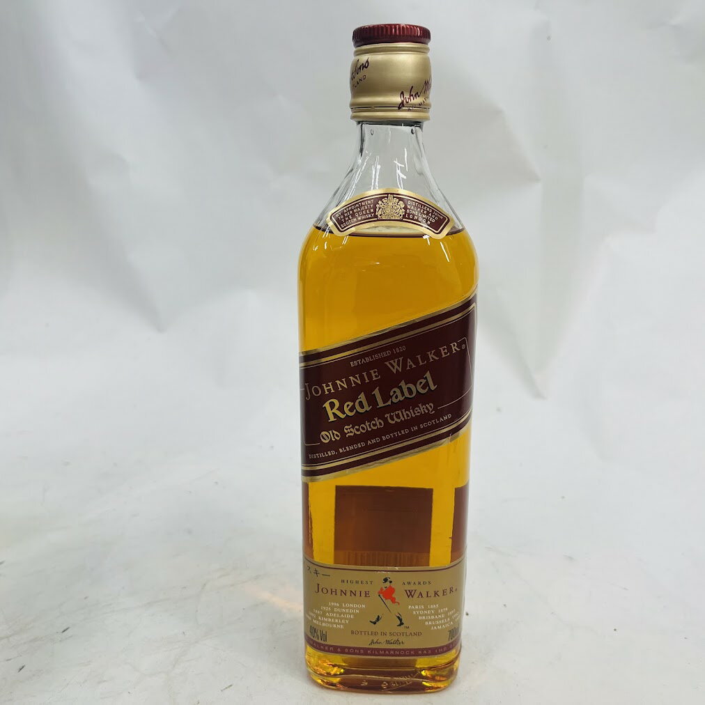【未成年の飲酒は法律で禁じられています】ジョニーウォーカー赤ラベル700ml40度左向き箱入り