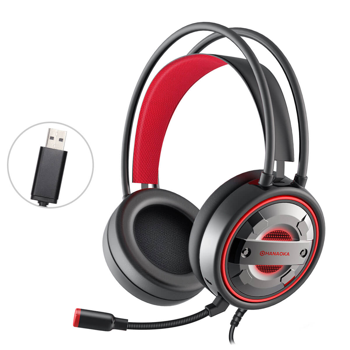 ��̤�����ʡ�HANAOKA G60 �����ߥ󥰥إåɥ��å� 7.1�С�����륵�饦��� �ޥ����դ�