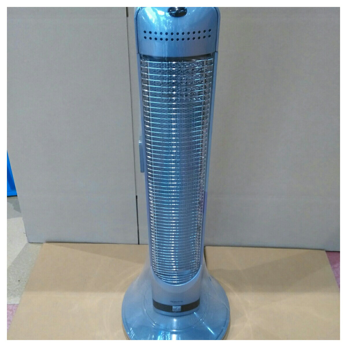 【動作確認済】【中古】訳あり 本体・リモコンのみ モリタ ハロゲンヒーター MS-H904Si シルバーグレー系