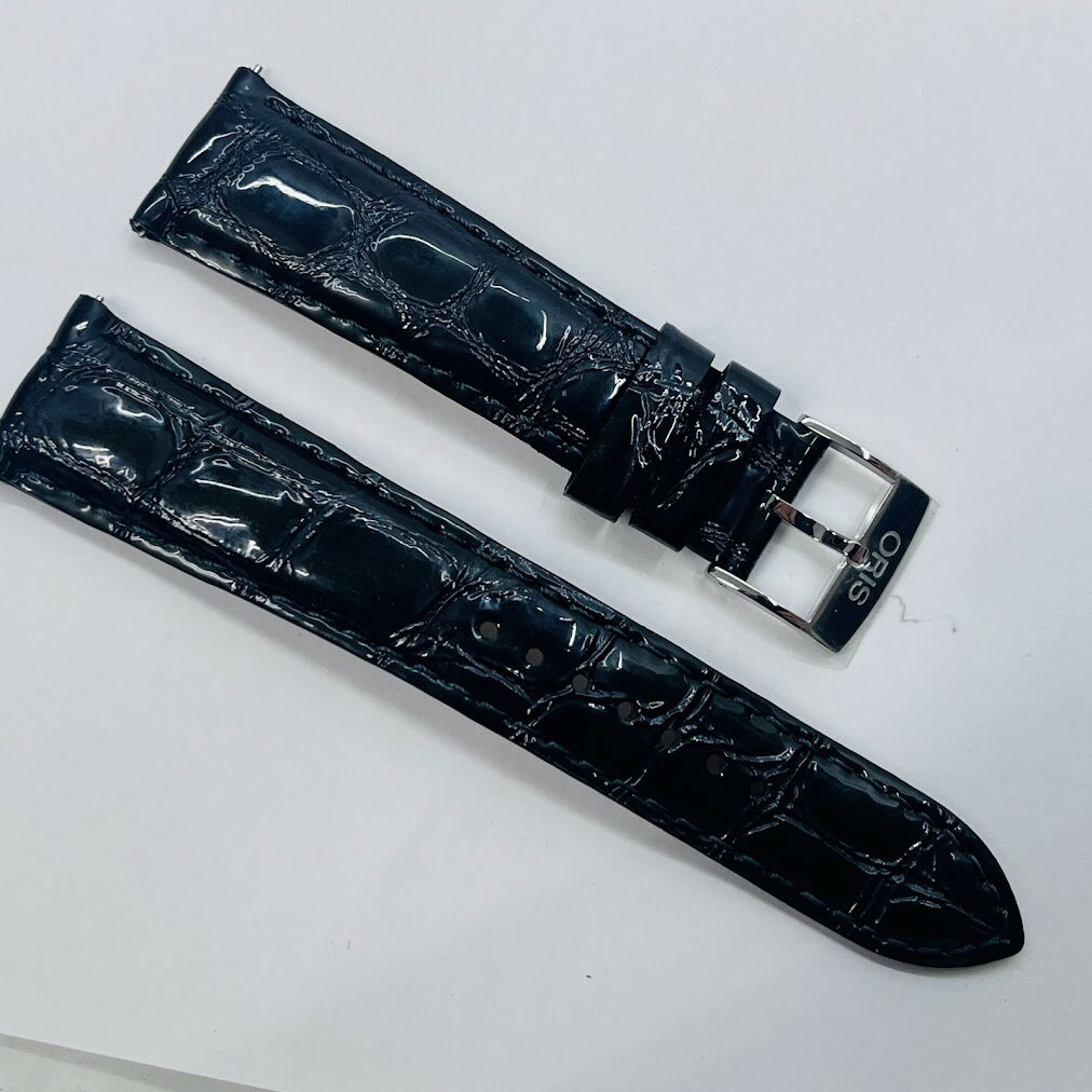 【未使用品】【送料無料】オリス純正レザーベルト07 5 19 60 ビッグクラウンダイヤモンド※メール便でお送りします【代引き不可】