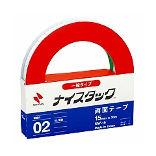 未使用品 ニチバン 両面テープ ナイスタック 一般タイプ 幅15mm×20m NW-15×2個セット【送料無料】【メール便でお送りします】代引き不可