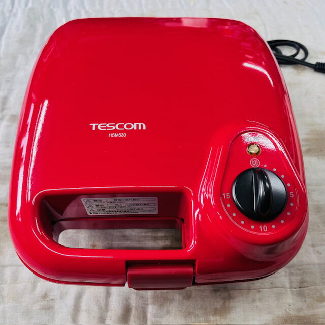 【未使用品】テスコム マルチホットサンドメーカー HSM530-R レッド系