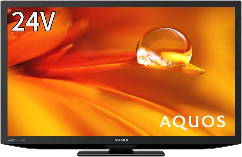 【動作確認済】【中古】本体・リモコンのみ シャープ 24V型 液晶テレビ AQUOS 2T-C24DE-B ブラック系 2022年製