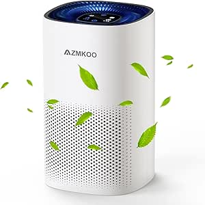 【中古】本体のみ AZMKOO 空気清浄機 PA201 ホワイト系