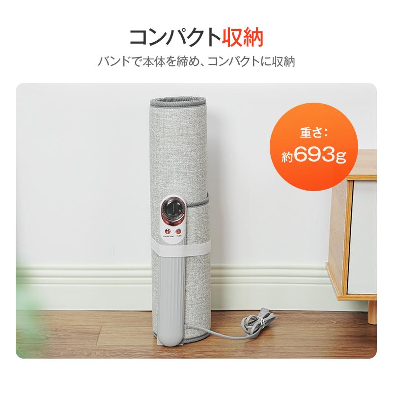 【動作確認済】【中古】HAHIHU デスクヒーター 遠赤外線 3秒速暖 M09 グレー系