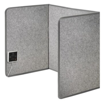 【動作確認済】【中古】取説欠品 デスクヒーター 3面発熱 足元暖房 3段階温度調整 NJ4F-200H グレー系