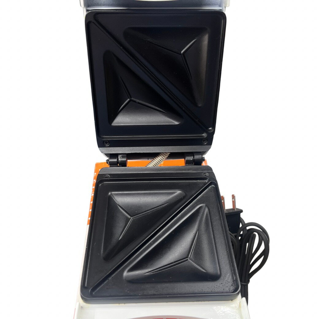 【動作確認済】【中古】和平フレイズ Fretty 電気ホットサンドメーカー（S）G-3414-4 オレンジ系 2007年製