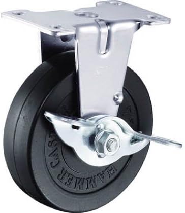 【未使用】ハンマーキャスター　E型　固定SP付　ゴム車50mm 415ER-R50-BAR01