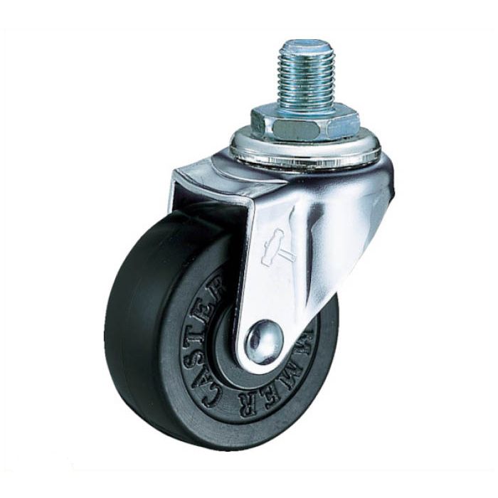 【未使用】ハンマーキャスター(Hammer Caster) A型 ねじ式 自在 ゴム車32mm UNF3／8XL14