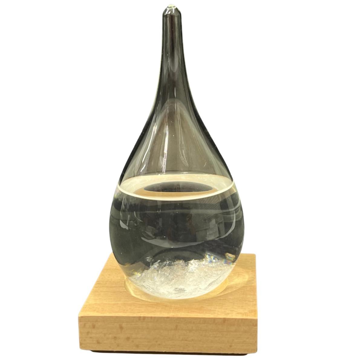 Rakuten - 【未使用】ストームグラス しずくSサイズ　 Storm Glass ウッドベース【送料無料】