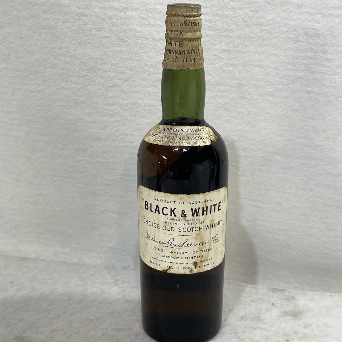 【未成年の飲酒は法律で禁じられています】ティンキャップ BLACK＆WHITE ブラック＆ホワイト 760ml43度　2