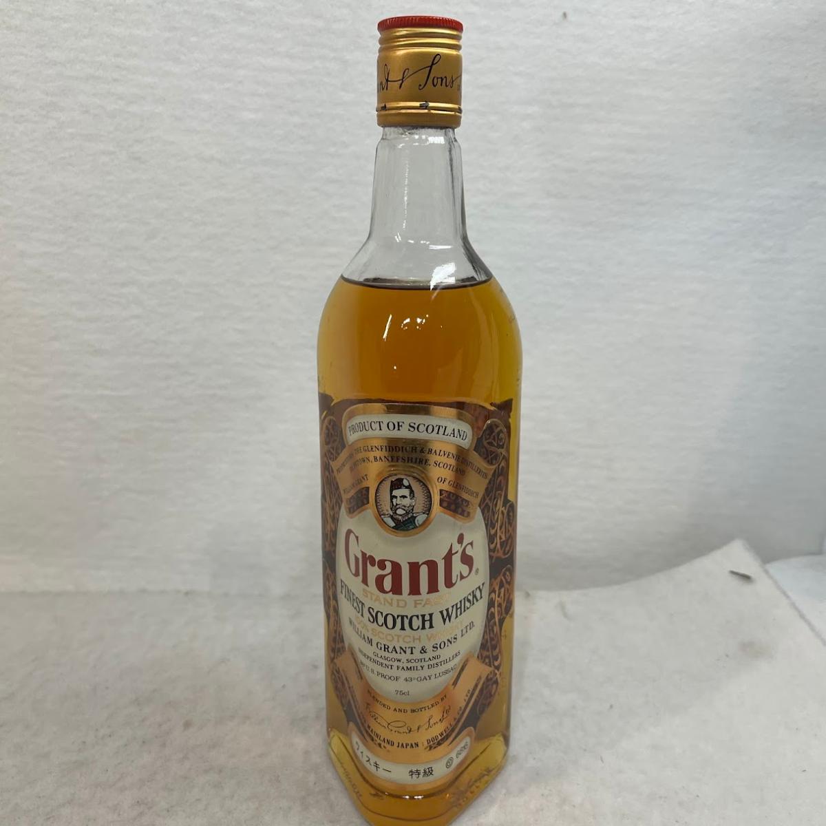 【未成年の飲酒は法律で禁じられています】グランツ ファイネスト 750ml (オールドボトル)43度　スコッチウイスキー特級Y6816