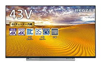 【動作確認済】【中古】本体・リモコンのみ REGZA 東芝 43V型 4K 液晶テレビ 43M520X ブラック系 2019年製