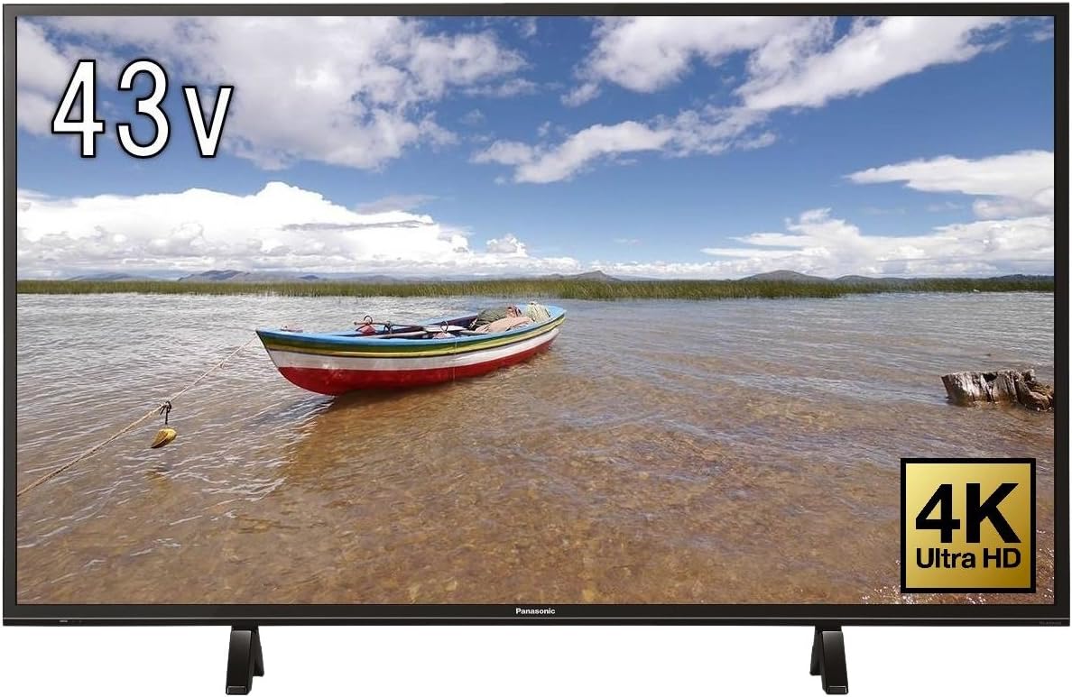 【動作確認済】【中古】本体・リモコンのみ パナソニック 43V型 液晶テレビ ビエラ TH-43FX600 4K 2018年製 ブラック系