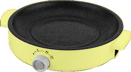 【未使用品】吉田産業 丸型電気グリル2 YD-1161 イエロー系