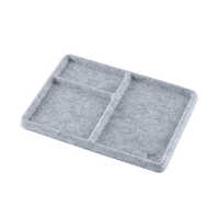 Desk Tray - 【未使用品】ナカバヤシ Cloud-Felt 小物トレーM ライトグレー SZC-GDP21LGY
