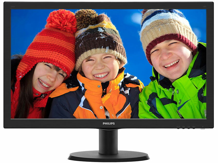 本体のみ フィリップス 23.6型 液晶モニター SmartControl Lite搭載 V Line ブラック 243V5QHABA/11