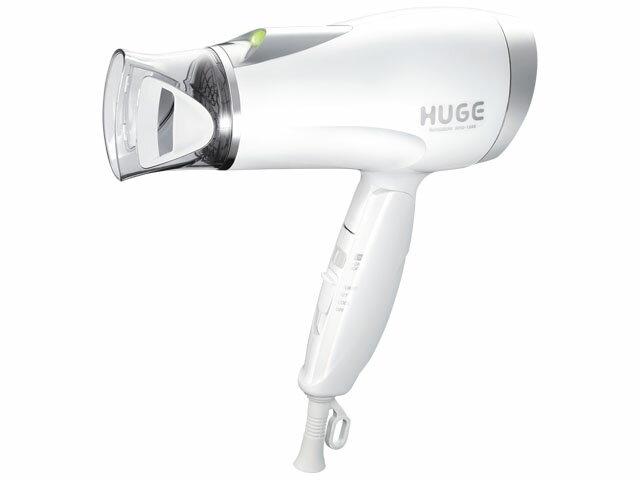 【動作確認済】【中古】本体のみ コイズミ マイナスイオンヘアドライヤー ヒュージ ホワイト KHD-1285/W