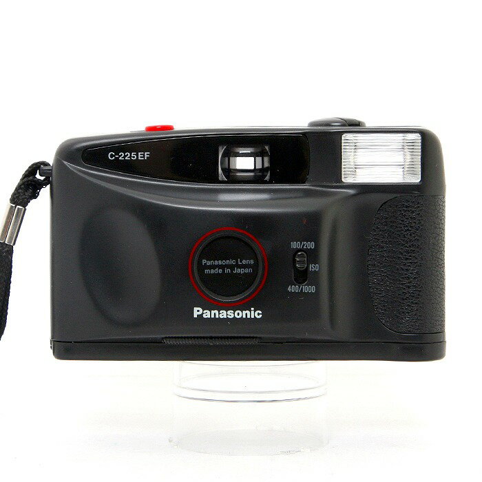 【未使用品】置き古し パナソニック ストロボ付 フイルムカメラ C-225EF-K ブラック系